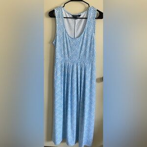 Chadwicks Blue and White Sleeveless Maxi Sundress